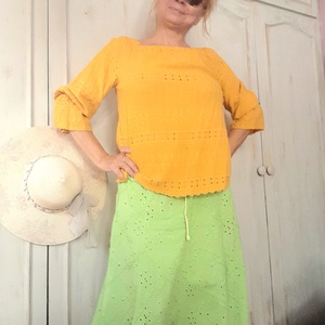 De jó színben vagy!/ Élénk zöld szoknya  - ruha & divat - női ruha - szoknya - Meska.hu