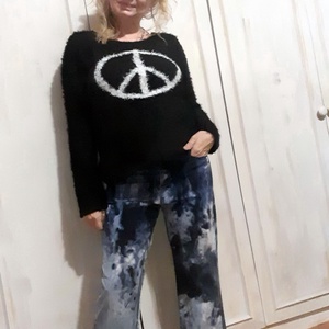 Hippy love- batikolt nadrág  - ruha & divat - női ruha - nadrág - Meska.hu