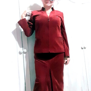 Bordó, bársony szoknya  - ruha & divat - női ruha - szoknya - Meska.hu