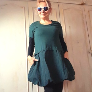 Erdő tündér ruha, Ruha & Divat, Női ruha, Tunika, Festett tárgyak, Varrás, MESKA