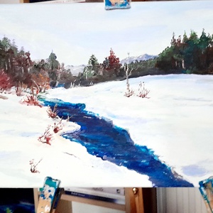 December- festmény  - Meska.hu