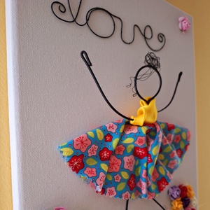 Virágos szerelem - otthon & életmód - dekoráció - kép & falikép - vászonkép - Meska.hu