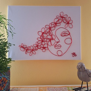 Red woman, Otthon & Életmód, Dekoráció, Kép & Falikép, Vászonkép, Mindenmás, MESKA