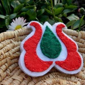 Tulipános kokárda - Meska.hu