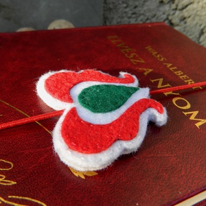 Nemzetiszín tulipános könyvjelző -  - Meska.hu