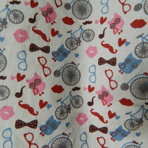 Biciklis, baglyos bevásárló szatyor -  - Meska.hu