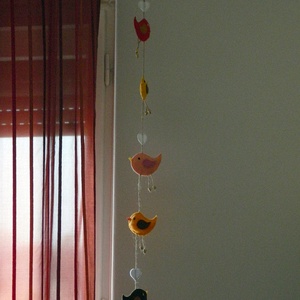 Színes madárkás lógó -  - Meska.hu