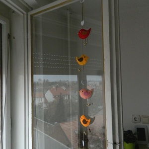 Színes madárkás lógó - Meska.hu