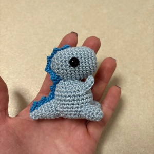 Horgolt dinó, Karácsony, Karácsonyi lakásdekoráció, Ünnepi asztaldekoráció, Horgolás, Varrás, MESKA