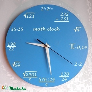 Matematika falióra - otthon & életmód - dekoráció - fali és függő dekoráció - falióra & óra - Meska.hu