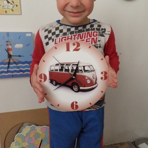 VW busz falióra - otthon & életmód - dekoráció - fali és függő dekoráció - falióra & óra - Meska.hu