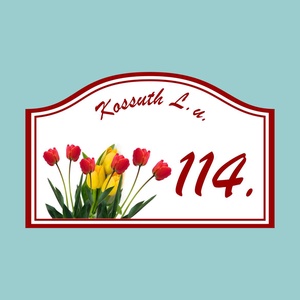 Házszámtábla - felsőíves, Otthon & Életmód, Ház & Kert, Házszám, Fotó, grafika, rajz, illusztráció, Mindenmás, MESKA