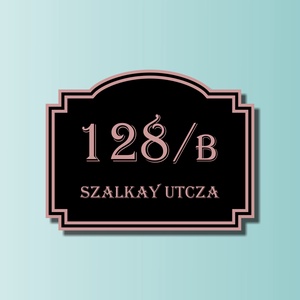 Házszámtábla - díszes - otthon & életmód - ház & kert - házszám - Meska.hu