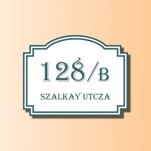 Házszámtábla - díszes, Otthon & Életmód, Ház & Kert, Házszám, Fotó, grafika, rajz, illusztráció, Mindenmás, MESKA