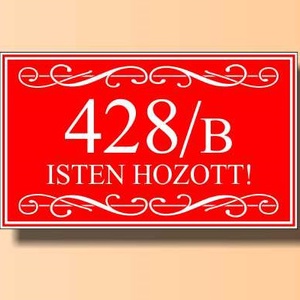 Isten hozott tábla - téglalap, Otthon & Életmód, Ház & Kert, Házszám, Festett tárgyak, Fotó, grafika, rajz, illusztráció, MESKA
