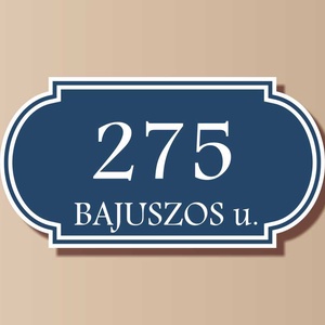 Házszámtábla - téglalap - Meska.hu