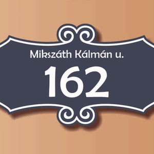 Díszes házszámtábla - körbeíves - otthon & életmód - ház & kert - házszám - Meska.hu