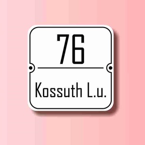 Házszámtábla, Otthon & Életmód, Ház & Kert, Házszám, Fotó, grafika, rajz, illusztráció, MESKA