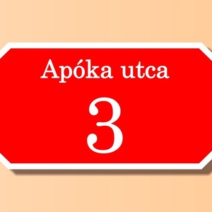 házszámtábla - téglalap alakú - otthon & életmód - ház & kert - házszám - Meska.hu