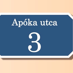 házszámtábla - téglalap alakú - otthon & életmód - ház & kert - házszám - Meska.hu