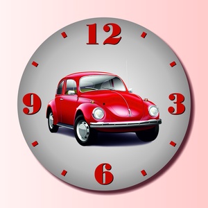 VW bogár autós óra - otthon & életmód - dekoráció - fali és függő dekoráció - falióra & óra - Meska.hu