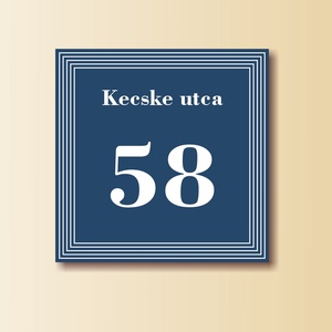 Házszámtábla - négyzet alakú - otthon & életmód - ház & kert - házszám - Meska.hu