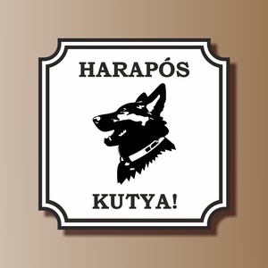 kutyás tábla, Otthon & Lakás, Ház & Kert, Házszám, Fotó, grafika, rajz, illusztráció, Meska