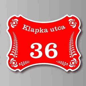 Házszámtábla - díszes, körbeíves - otthon & életmód - ház & kert - házszám - Meska.hu