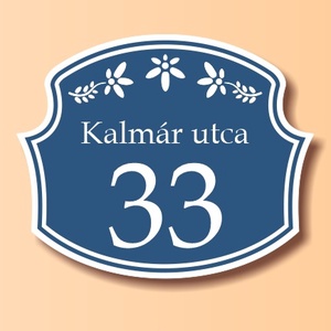 Házszámtábla - otthon & életmód - ház & kert - házszám - Meska.hu