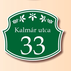 Házszámtábla - otthon & életmód - ház & kert - házszám - Meska.hu