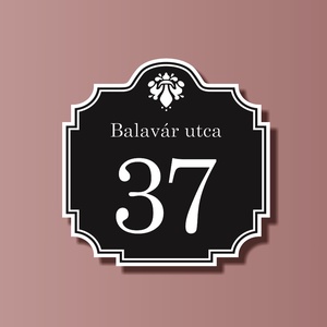 Házszámtábla - díszes - otthon & életmód - ház & kert - házszám - Meska.hu