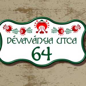 Házszámtábla - díszes, körbeíves, Otthon & Életmód, Ház & Kert, Házszám, Mindenmás, MESKA