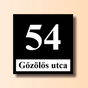 Házszámtábla - otthon & életmód - ház & kert - házszám - Meska.hu