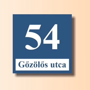 Házszámtábla - otthon & életmód - ház & kert - házszám - Meska.hu