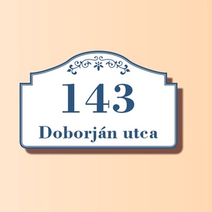 Házszámtábla - díszes - otthon & lakás - ház & kert - házszám - Meska.hu