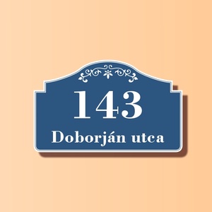 Házszámtábla - díszes - otthon & életmód - ház & kert - házszám - Meska.hu