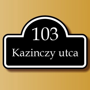 Díszes házszámtábla - körbeíves - otthon & életmód - ház & kert - házszám - Meska.hu