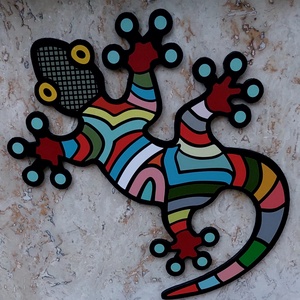 Gekkó - otthon & életmód - dekoráció - kép & falikép - táblakép - Meska.hu
