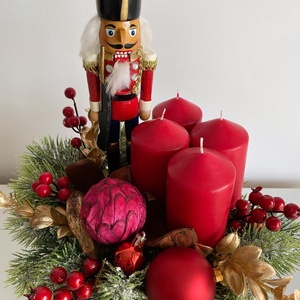 Adventi doboz Diótörővel  - karácsony - adventi díszek - adventi asztaldísz - Meska.hu
