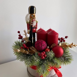 Adventi doboz Diótörővel  - karácsony - adventi díszek - adventi asztaldísz - Meska.hu