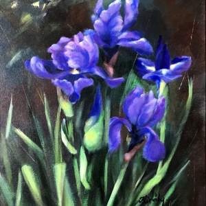 Íriszek - 40 x 30 centi - Meska.hu