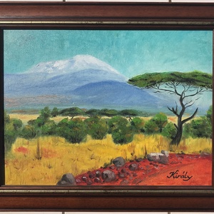 Kenya - olajfestmény - művészet - festmény - olajfestmény - Meska.hu