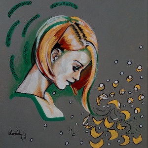 Remény - 40 x 40 centis festmény - művészet - festmény - akril - Meska.hu