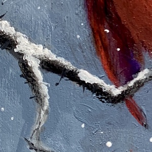 Cardinal - akrilfestmény - 24 x 20 cm - művészet - festmény - akril - Meska.hu