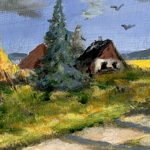 Égig érő fák - keretezett akrilfestmény - 32 x 23,5 a keret nélküli mérete - művészet - festmény - akril - Meska.hu