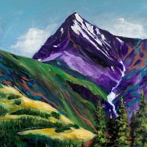 Magas-Tátra -akrilfestmény - 30 x 24 cm, Művészet, Festmény, Akril, Festészet, MESKA