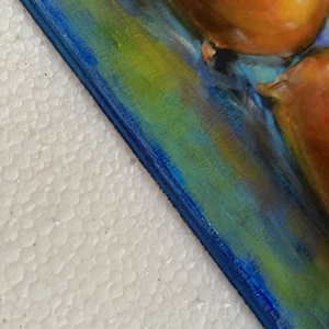 Makkok - akrilfestékkel lécre festett kép - 19,5 x 37,5 cm (ősz) - művészet - festmény - akril - Meska.hu