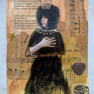 Andante - keretezett kép (mix média) - művészet - festmény - festmény vegyes technika - Meska.hu