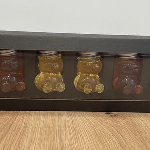 Termelői méz díszdobozban 6x50gr - élelmiszer - gasztro ajándékcsomag - Meska.hu