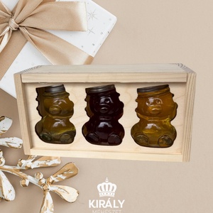 Termelői méz fa dobozban 3x100gr - Meska.hu